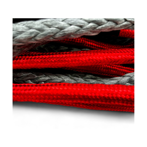 Corde synthétique de treuil 12mm x 28M N4-OFFROAD - Jusqu'à 6.8T 
