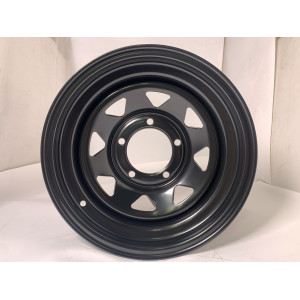 Jante acier Triangular noire 7X15 5x139.7 ET-6 CB108 Suzuki Jimny & Samurai 