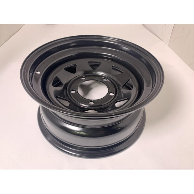 Jante acier Triangular noire 7X15 5x139.7 ET-6 CB108 Suzuki Jimny & Samurai 