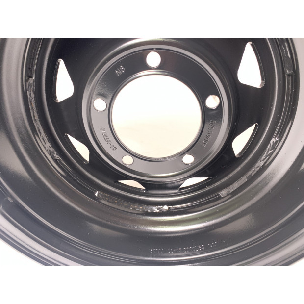 Jante acier Triangular noire 7X15 5x139.7 ET-6 CB108 Suzuki Jimny & Samurai 