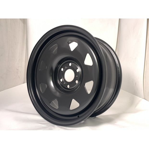 Jante acier Triangular noire 7x17 6x114.3 ET20 CB66.1 pour Nissan Navara D23 Mercedes Classe X Renault Alaskan N4-OFFROAD 