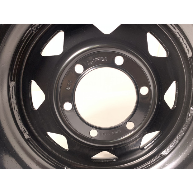Jante acier Triangular noire 8X16 6x139.7 ET-25 CB110 pour Nissan Toyota Ford Mitsubishi N4-OFFROAD 