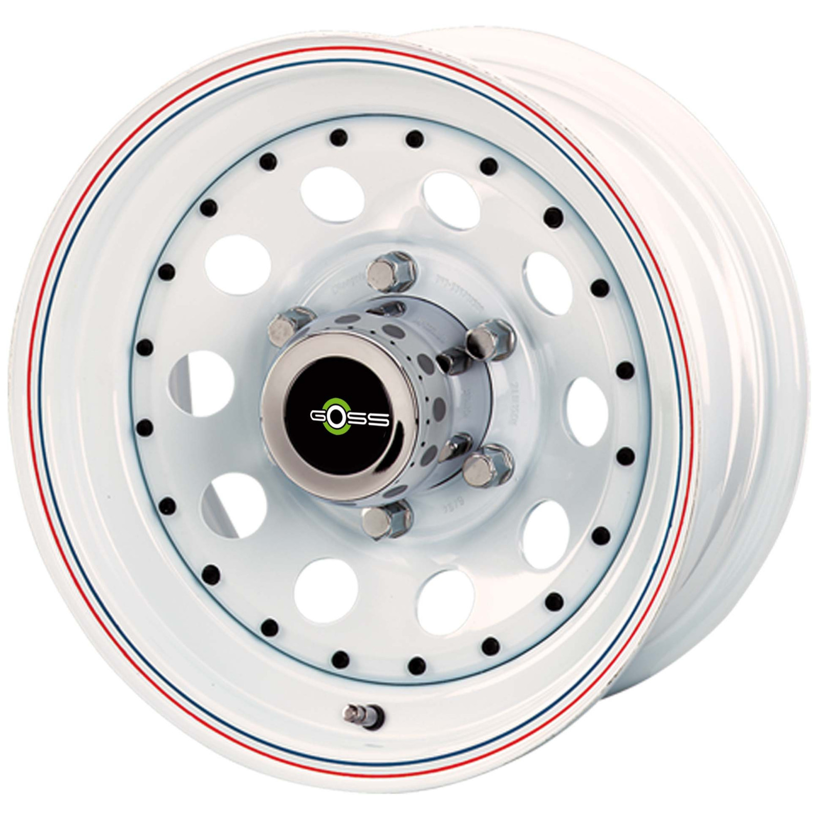 Jante GOSS Modular II 8x15 5x165.1 CB130.8 ET+13. Blanche 