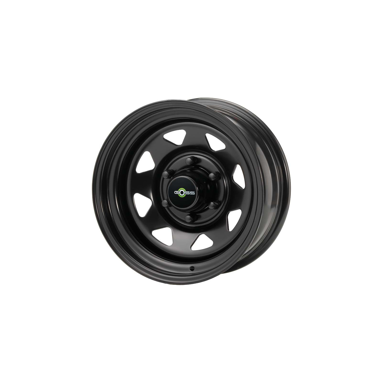 Jante GOSS Triangular 7x15 5x139.7 CB110 ET-25. Noire 