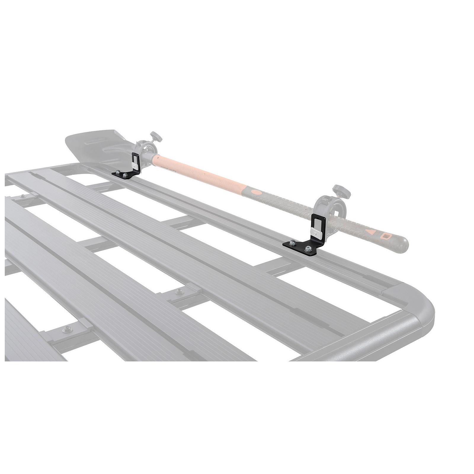 Multi Purpose Shovel and Conduit Holder Bracket Rhino Rack 