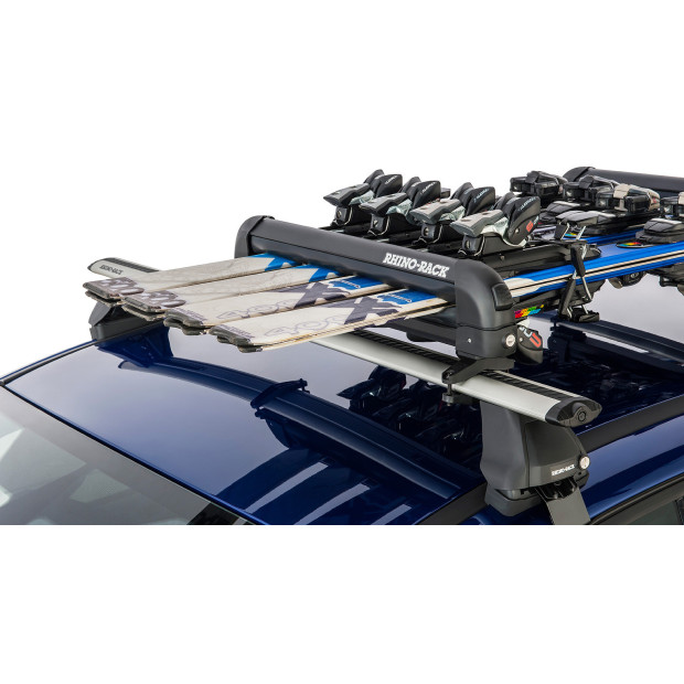Ski and Snowboard Carrier - 4 Skis or 2 Snowboards Rhino Rack 