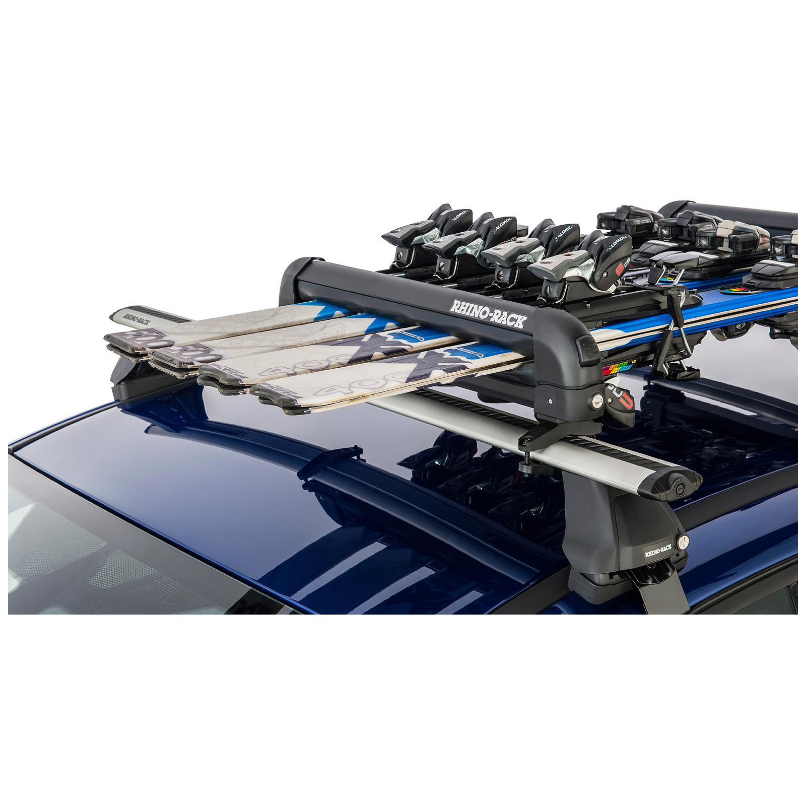 Ski and Snowboard Carrier - 4 Skis or 2 Snowboards Rhino Rack 