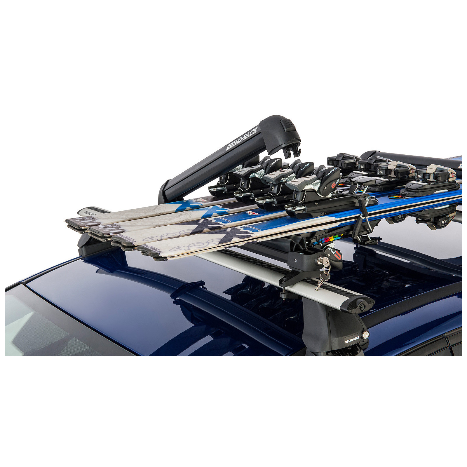 Ski and Snowboard Carrier - 4 Skis or 2 Snowboards Rhino Rack 