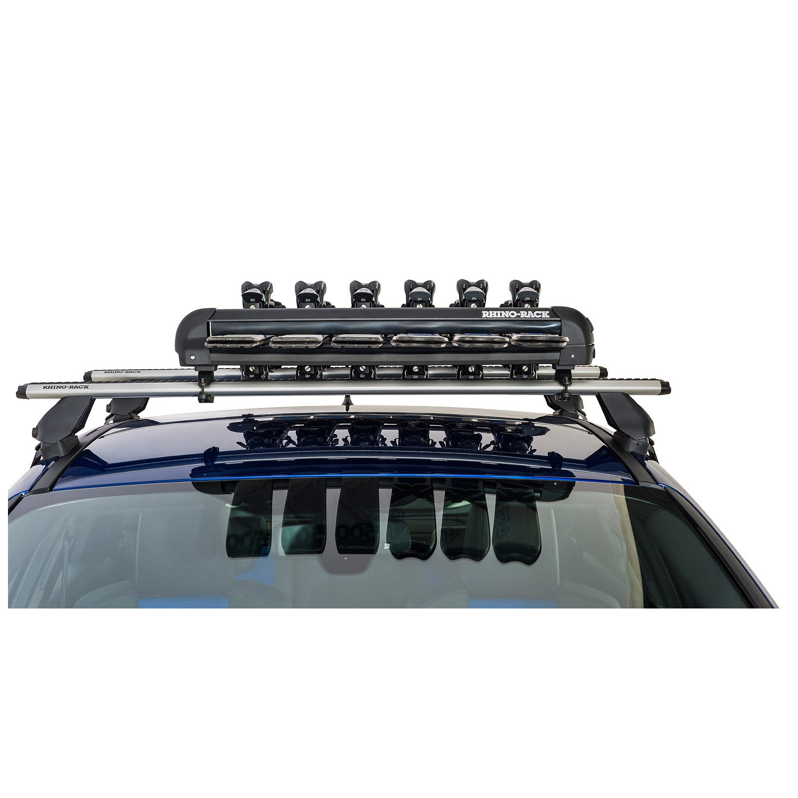 Ski and Snowboard Carrier - 6 Skis or 4 Snowboards Rhino Rack 