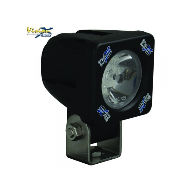Phare LED Compact Carré 2'' VISION X SOLSTICE SOLO Noir 10W 1.052LM Faisceau Spot (LP) 10° • XIL-S1110