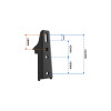 Supports de montage de auvent (x2) pour embases de fixations RHINO-RACK STOW iT 