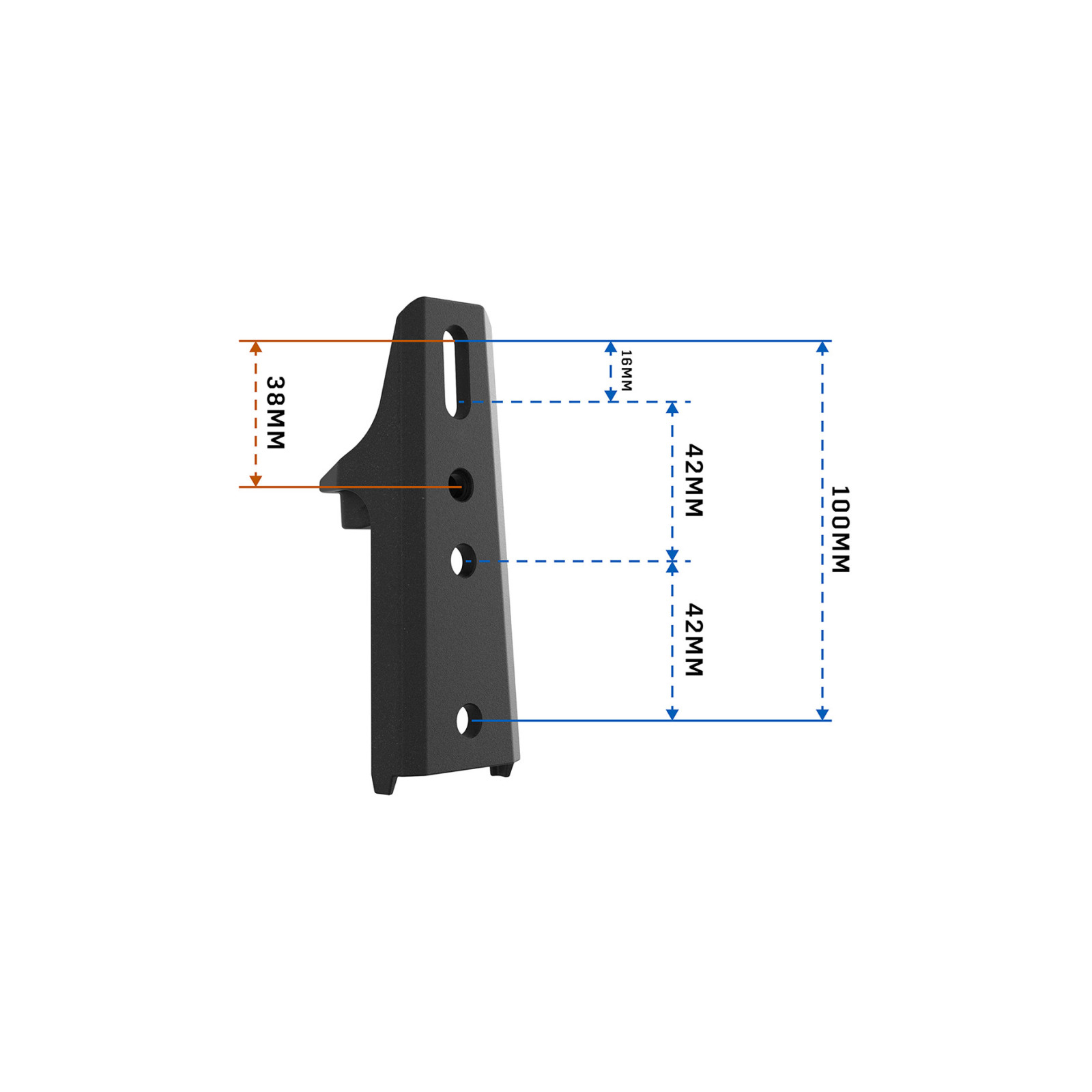 Supports de montage de auvent (x2) pour embases de fixations RHINO-RACK STOW iT 