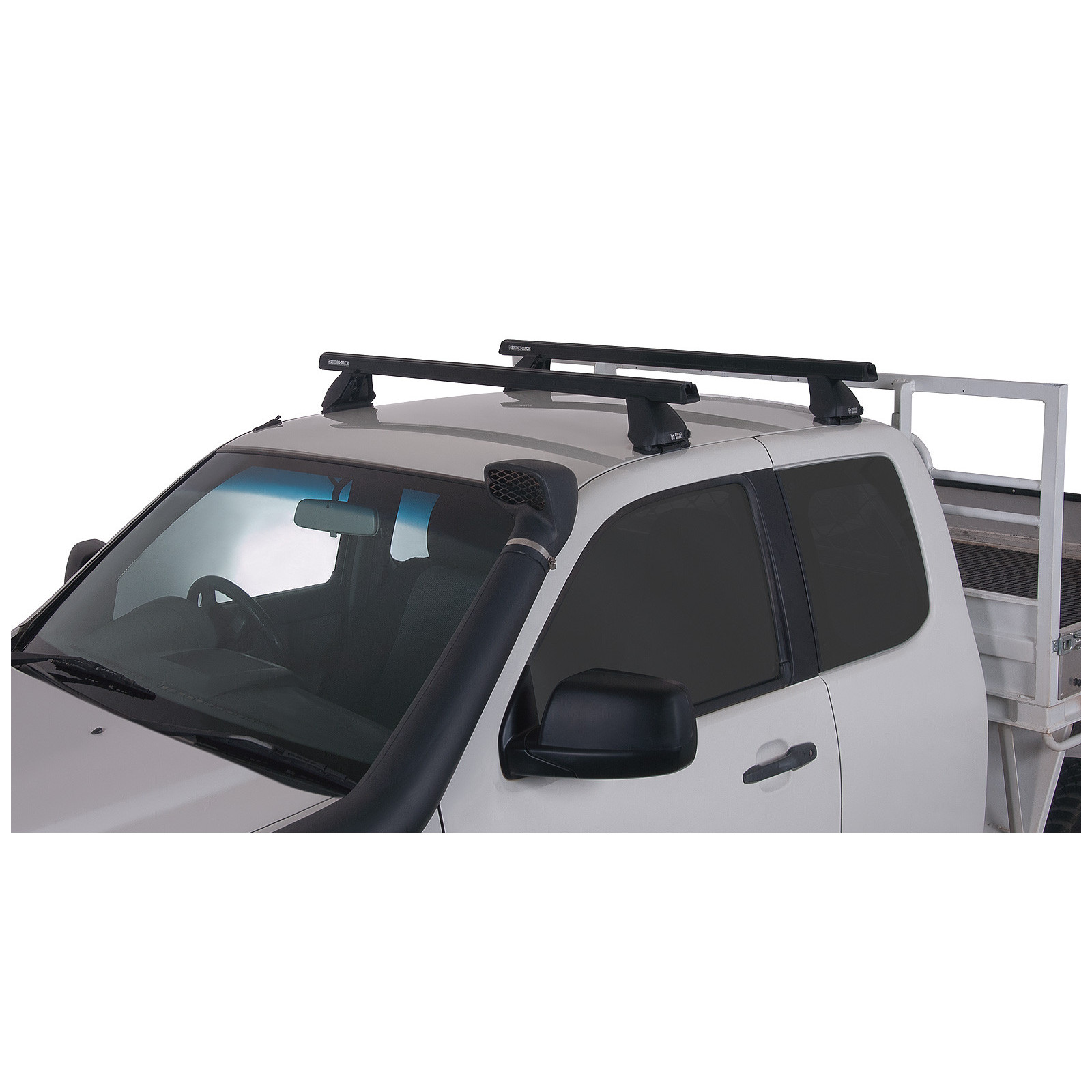 Kit 2 barres de toit noires RHINO-RACK Heavy Duty 2500 • JA0130 