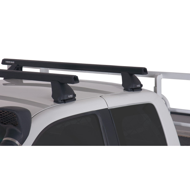 Kit 2 barres de toit noires RHINO-RACK Heavy Duty 2500 • JA0130 