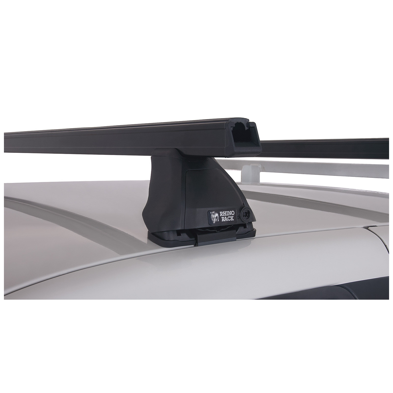 Kit 2 barres de toit noires RHINO-RACK Heavy Duty 2500 • JA0130 