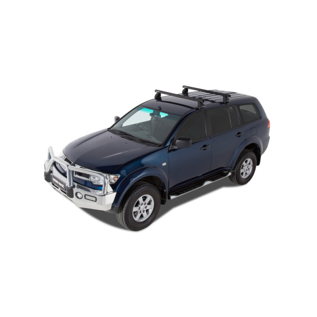 Kit 2 barres de toit noires RHINO-RACK Heavy Duty 2500 • JA0155 