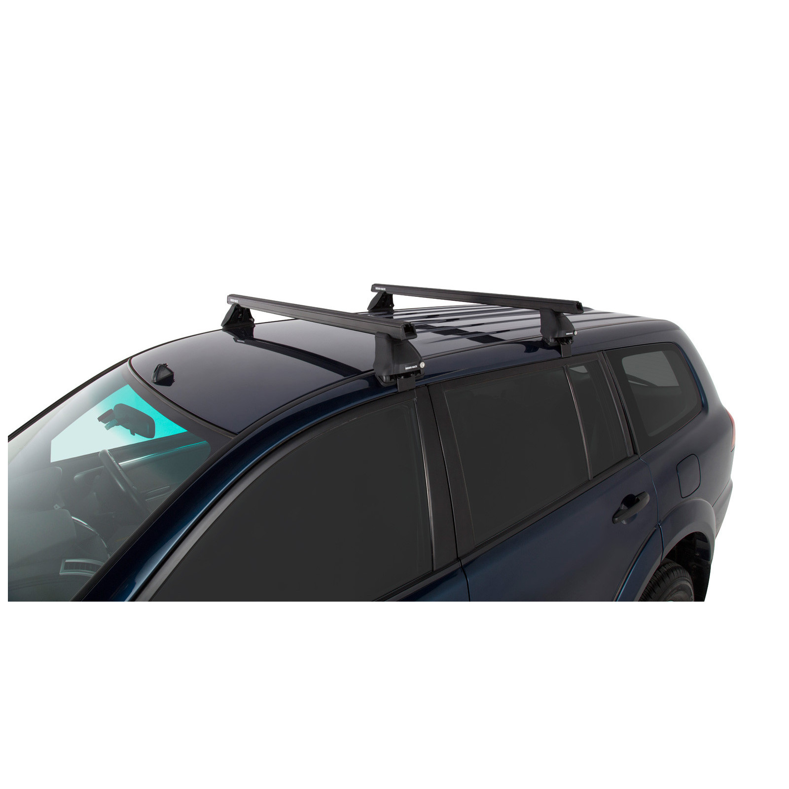 Kit 2 barres de toit noires RHINO-RACK Heavy Duty 2500 • JA0155 