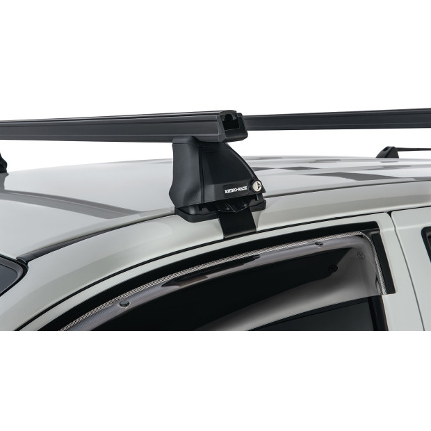 Kit 2 barres de toit noires RHINO-RACK Heavy Duty 2500 • JA0176 