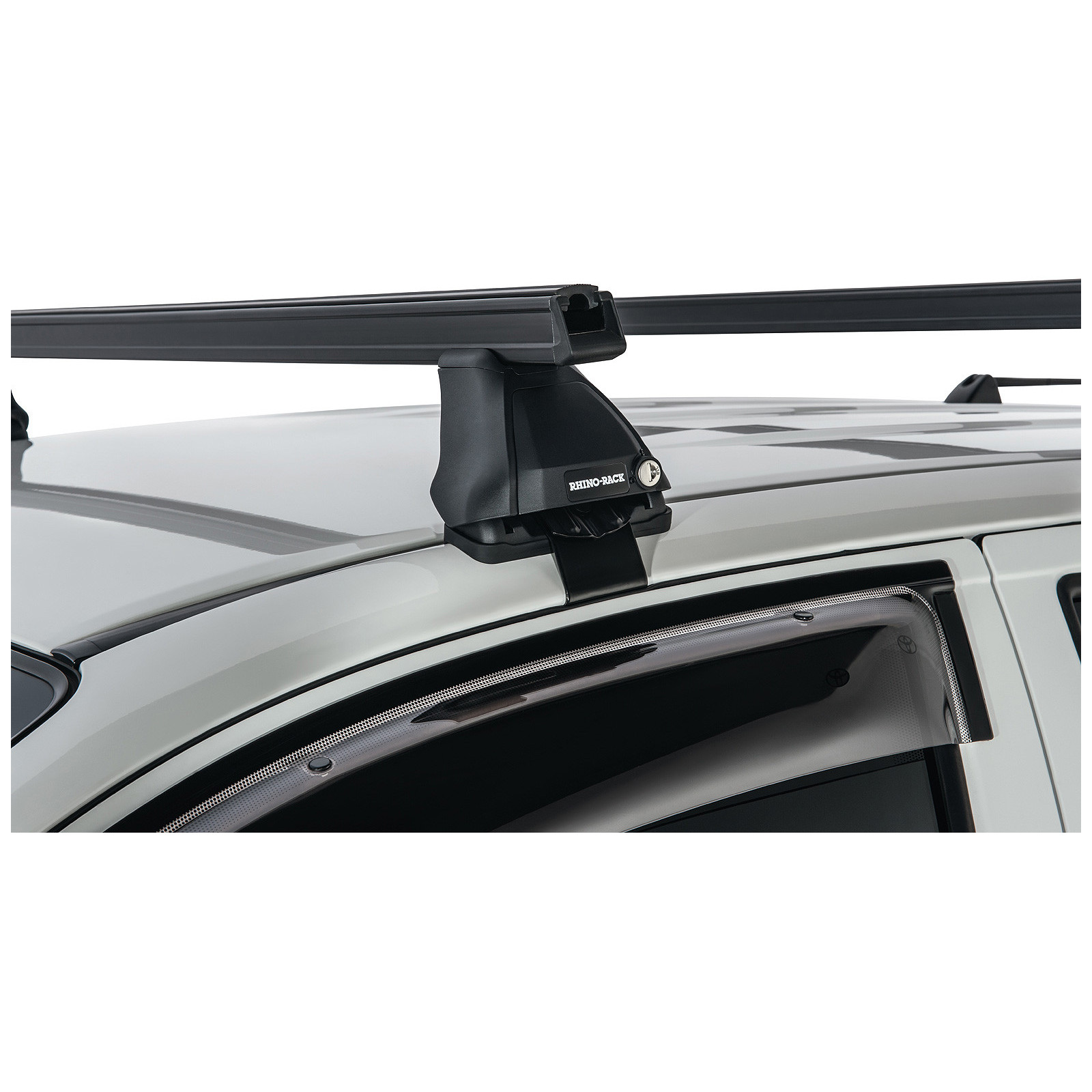Kit 2 barres de toit noires RHINO-RACK Heavy Duty 2500 • JA0176 