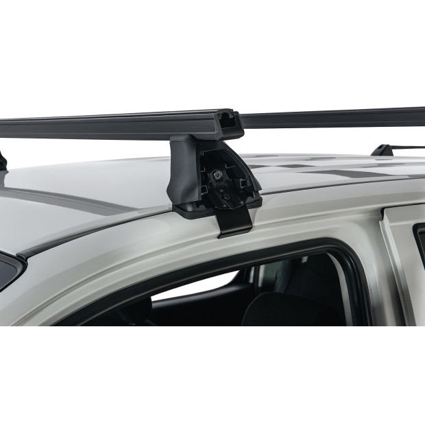 Kit 2 barres de toit noires RHINO-RACK Heavy Duty 2500 • JA0176 