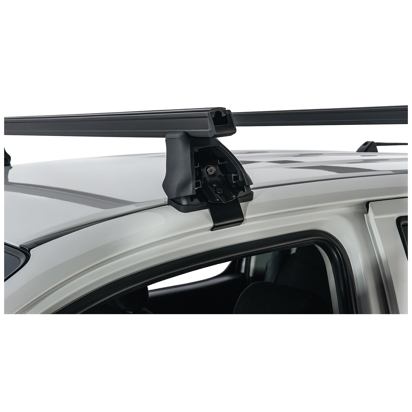 Kit 2 barres de toit noires RHINO-RACK Heavy Duty 2500 • JA0176 