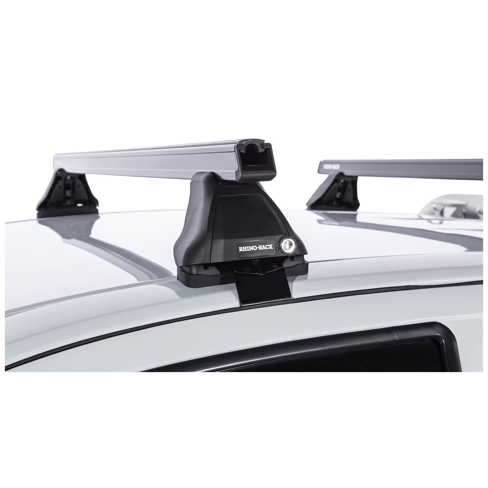 Kit 2 barres de toit noires RHINO-RACK Heavy Duty 2500 • JA0199 