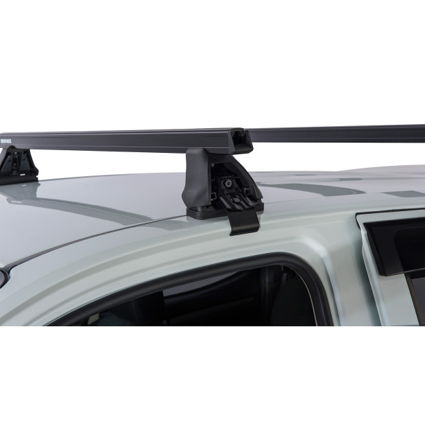 Kit 2 barres de toit noires RHINO-RACK Heavy Duty 2500 • JA0199 