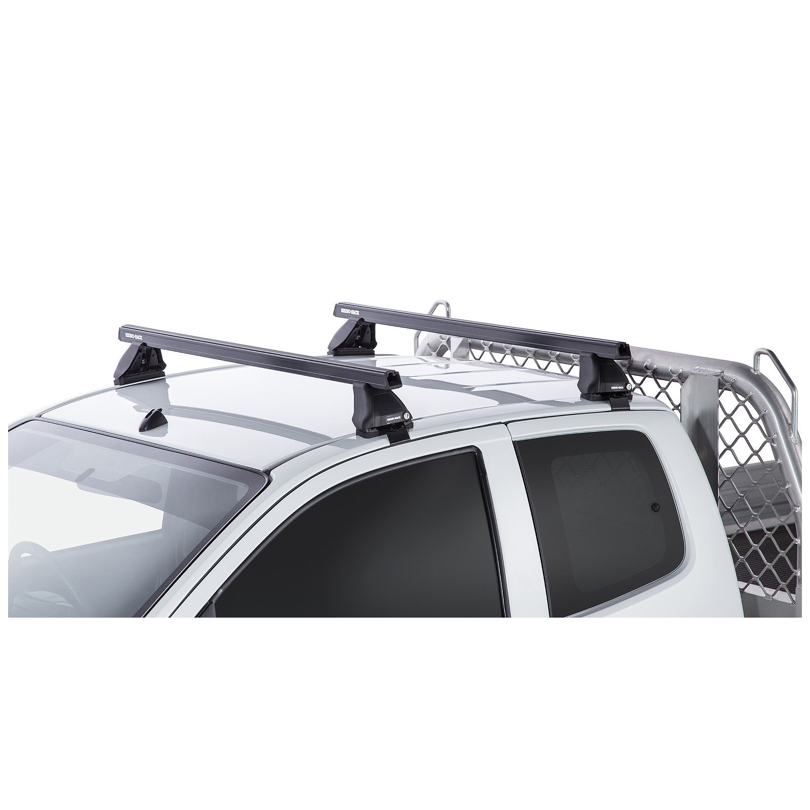 Kit 2 barres de toit noires RHINO-RACK Heavy Duty 2500 • JA0199 