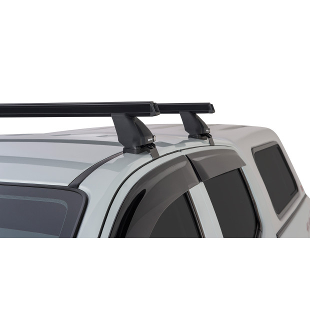 Kit 2 barres de toit noires RHINO-RACK Heavy Duty 2500 • JA0199 