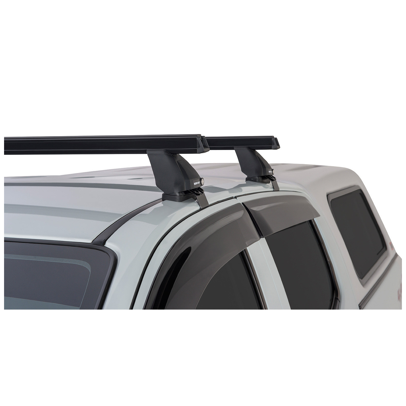 Kit 2 barres de toit noires RHINO-RACK Heavy Duty 2500 • JA0199 