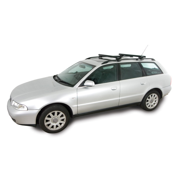 Kit 2 barres de toit noires RHINO-RACK Heavy Duty CXB • JA0478 