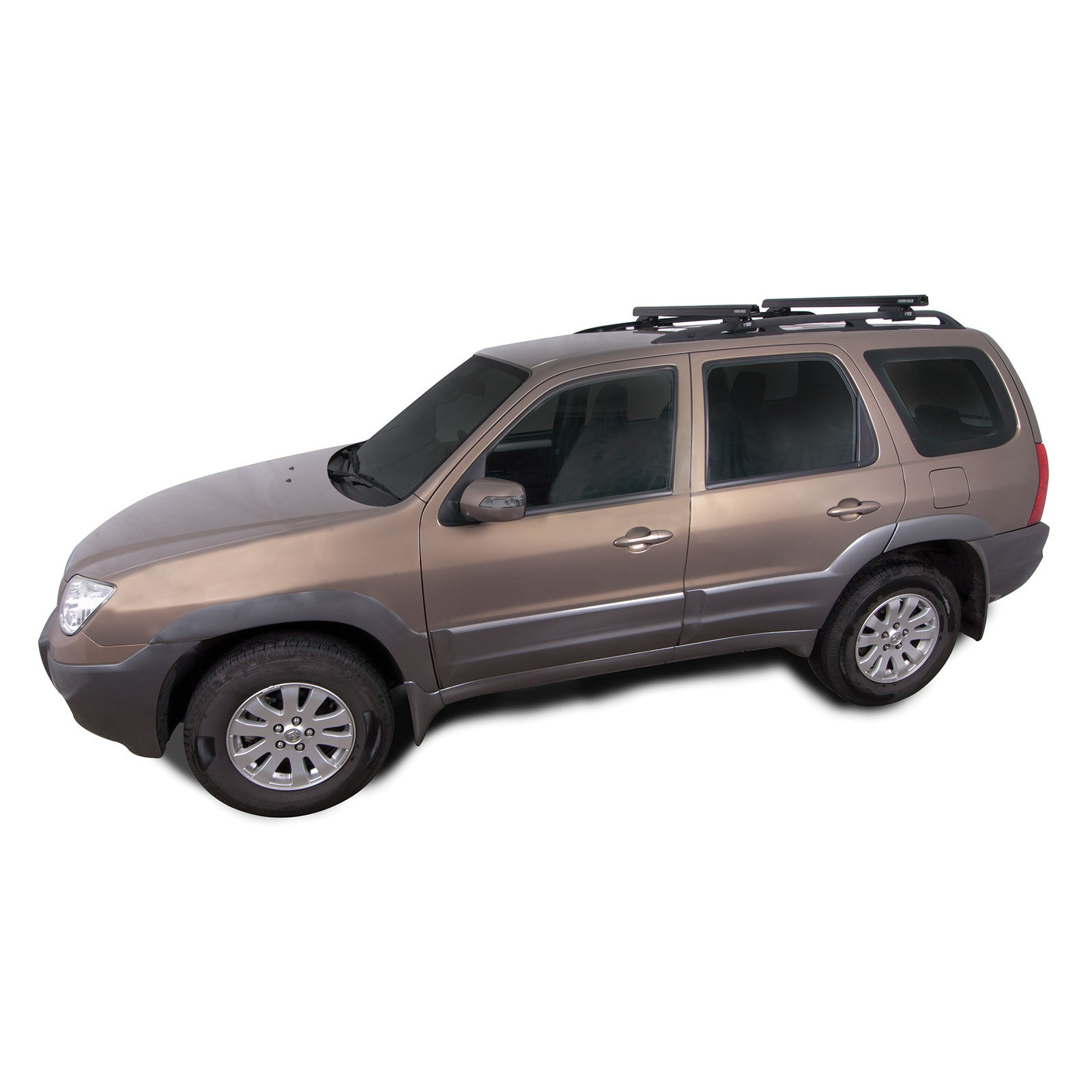 Kit 2 barres de toit noires RHINO-RACK Heavy Duty CXB • JA0478 