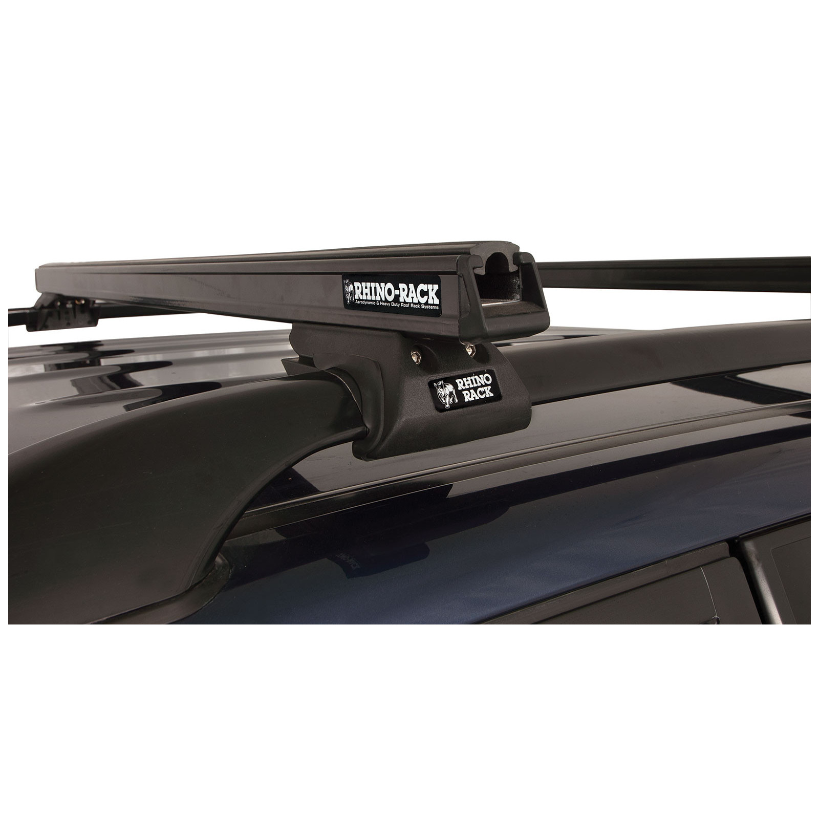 Kit 2 barres de toit noires RHINO-RACK Heavy Duty CXB • JA0478 