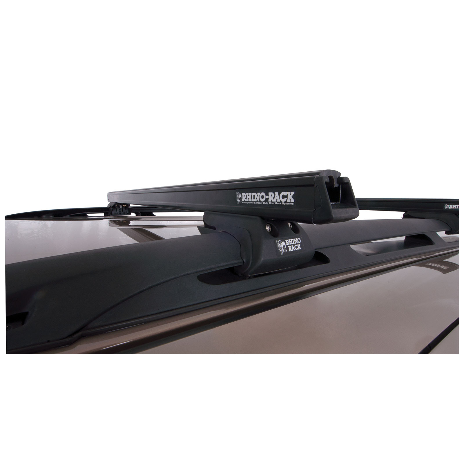 Kit 2 barres de toit noires RHINO-RACK Heavy Duty CXB • JA0478 