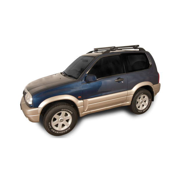 Kit 2 barres de toit noires RHINO-RACK Heavy Duty CXB • JA0478 