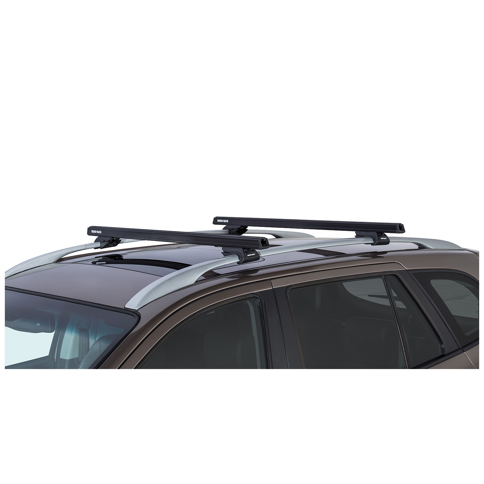 Kit 2 barres de toit noires RHINO-RACK Heavy Duty CXB • JA0494 