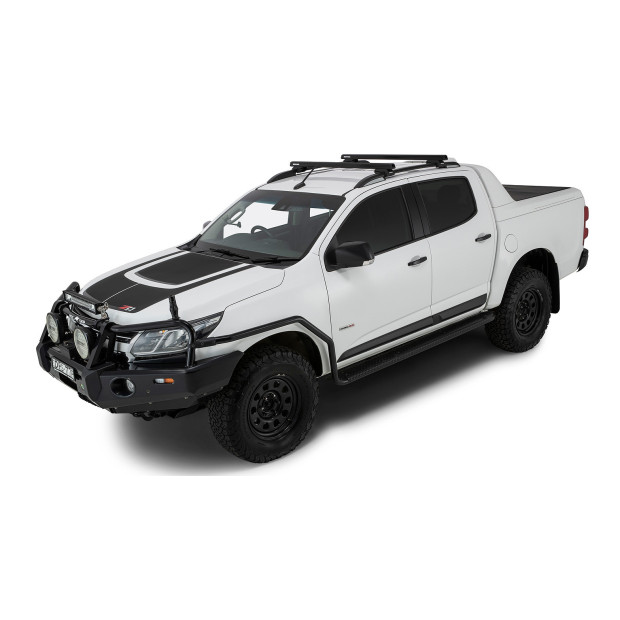 Kit 2 barres de toit noires RHINO-RACK Heavy Duty CXB • JA0494 