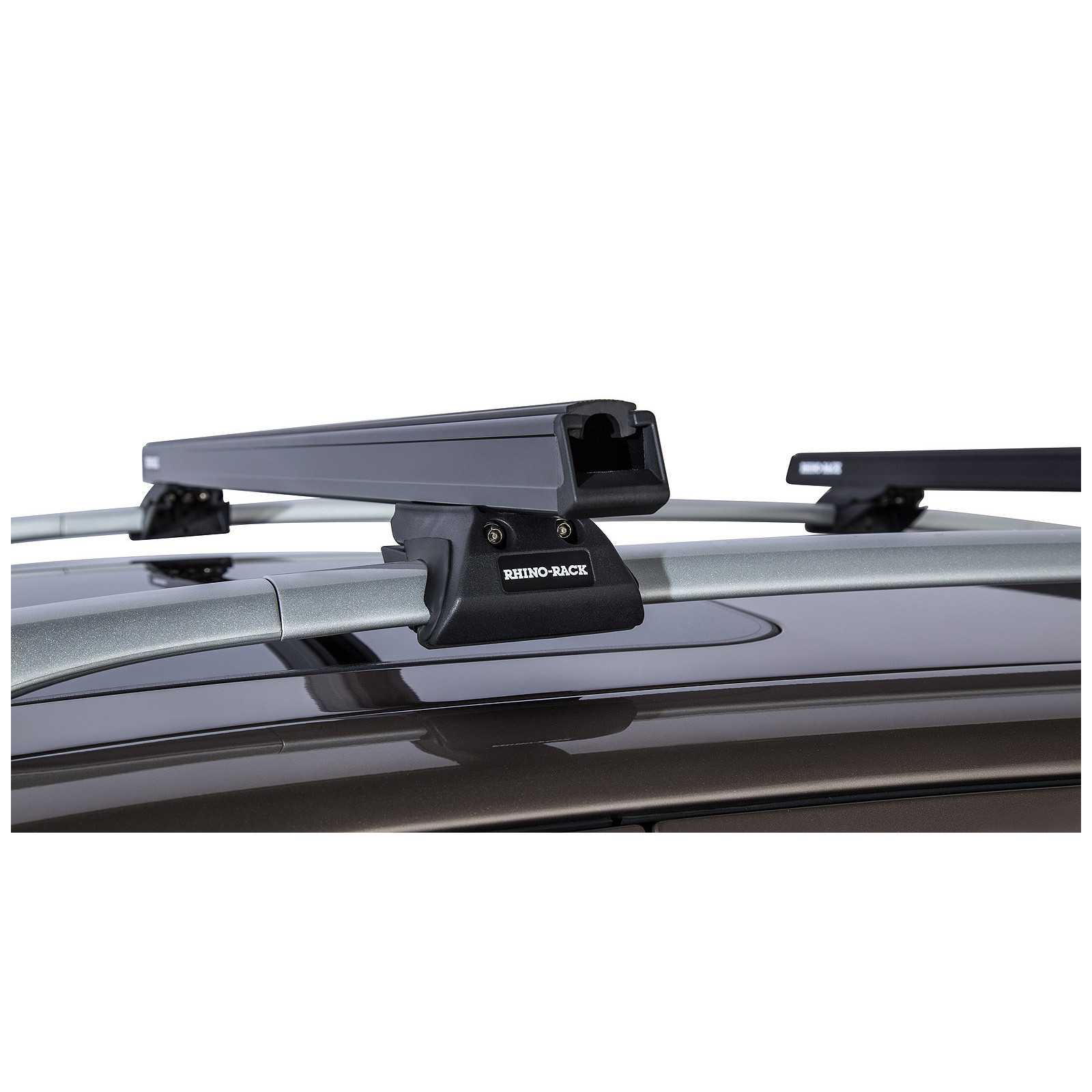 Kit 2 barres de toit noires RHINO-RACK Heavy Duty CXB • JA0494 