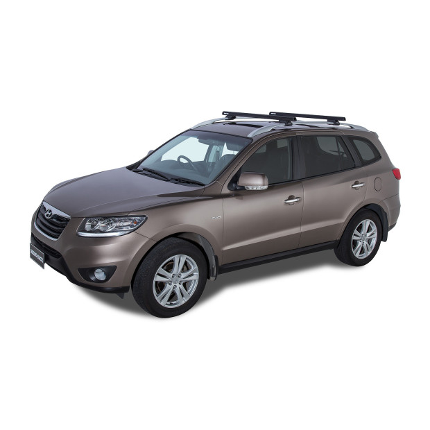 Kit 2 barres de toit noires RHINO-RACK Heavy Duty CXB • JA0494 