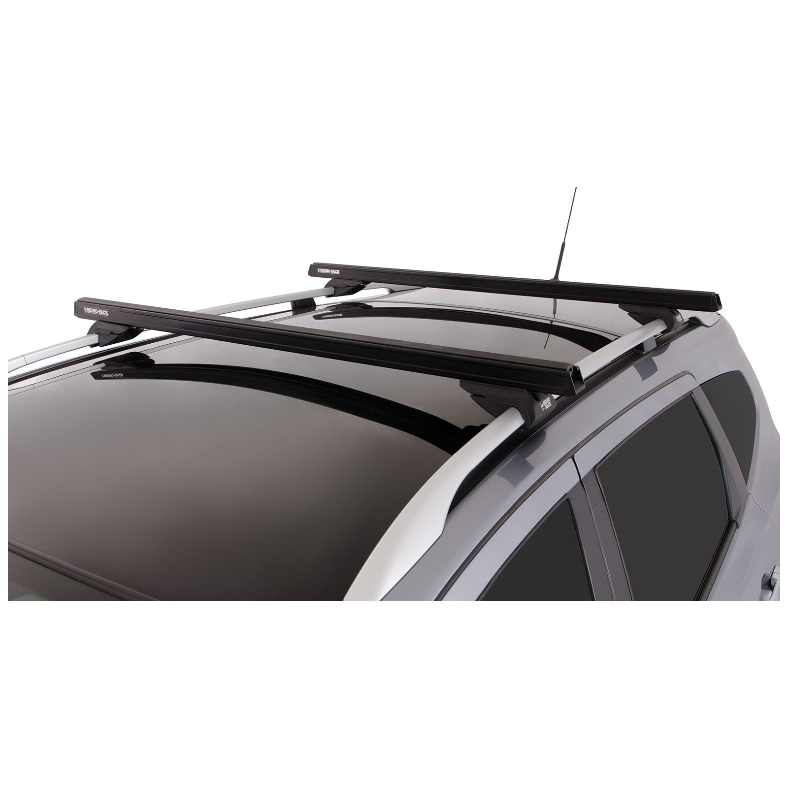 Kit 2 barres de toit noires RHINO-RACK Heavy Duty CXB • JA0494 