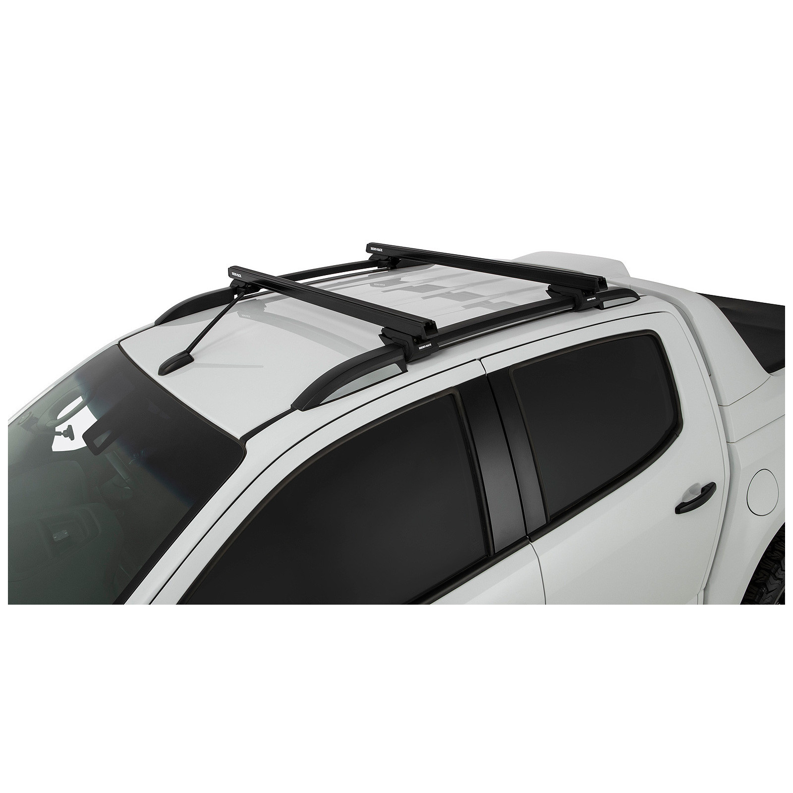 Kit 2 barres de toit noires RHINO-RACK Heavy Duty CXB • JA0494 