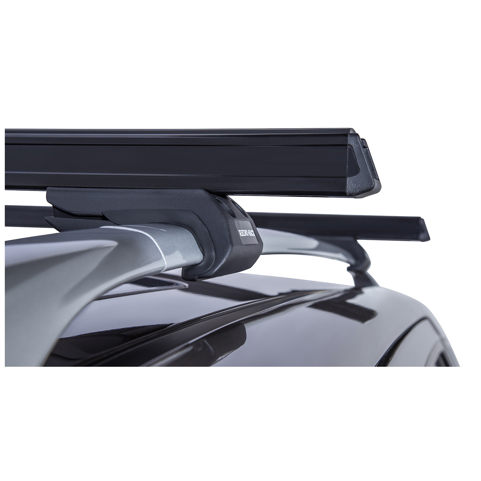 Kit 2 barres de toit noires RHINO-RACK Heavy Duty CXB • JA0494 