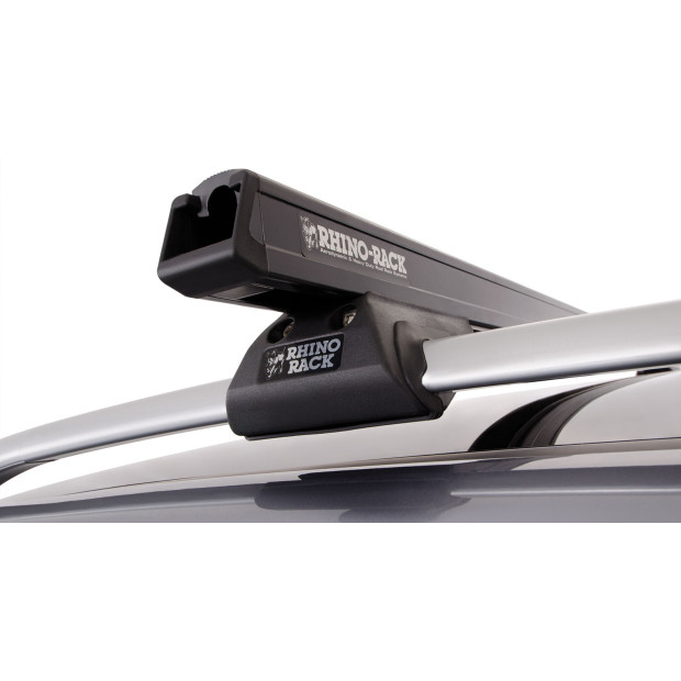 Kit 2 barres de toit noires RHINO-RACK Heavy Duty CXB • JA0494 