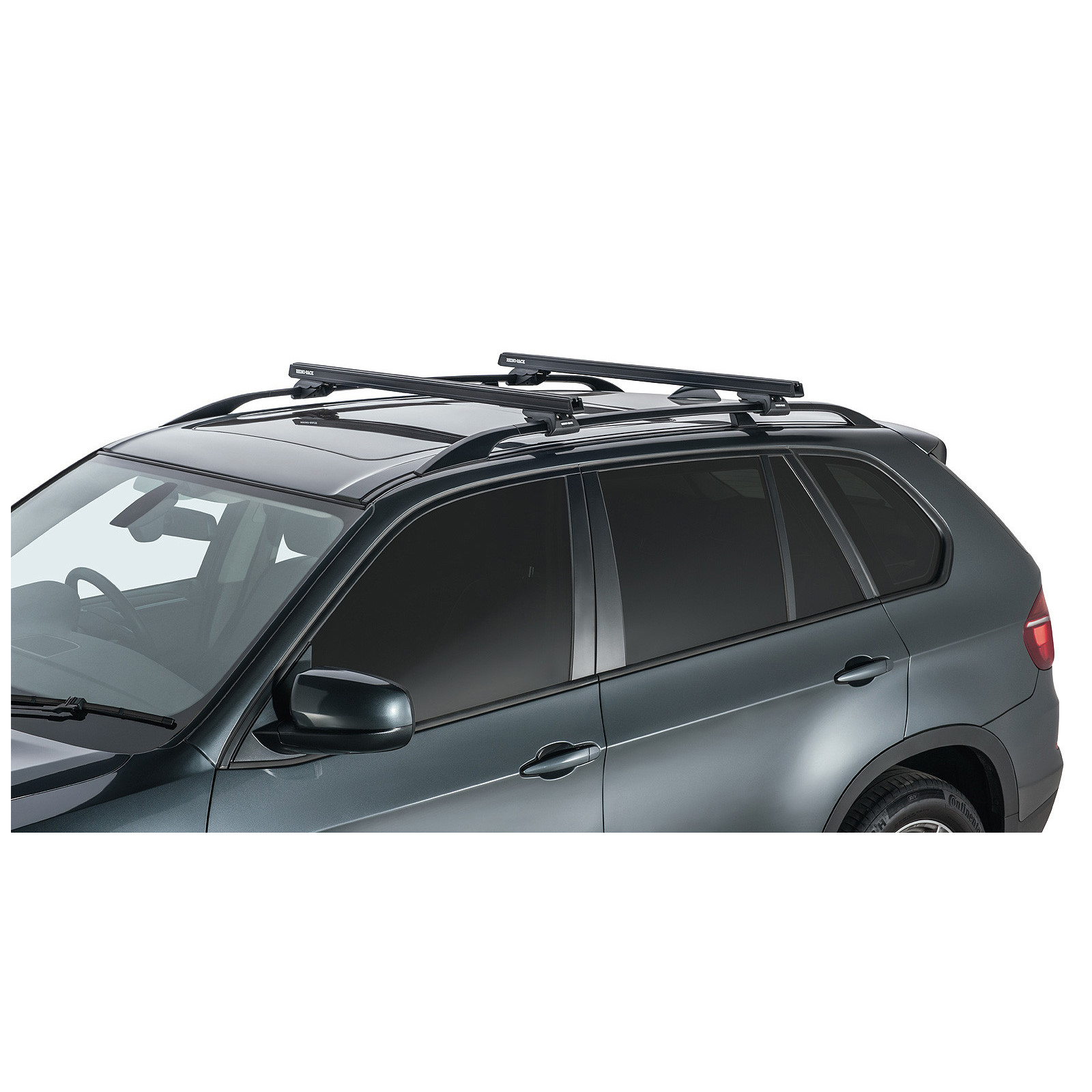Kit 2 barres de toit noires RHINO-RACK Heavy Duty CXB • JA0494 