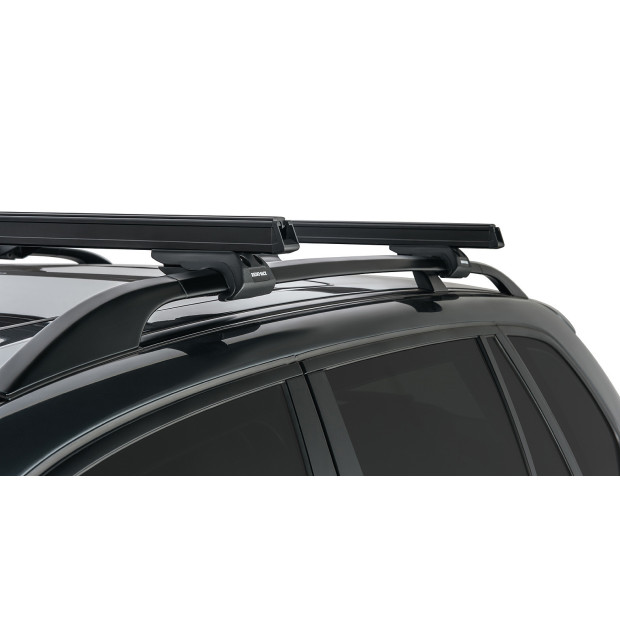 Kit 2 barres de toit noires RHINO-RACK Heavy Duty CXB • JA0494 