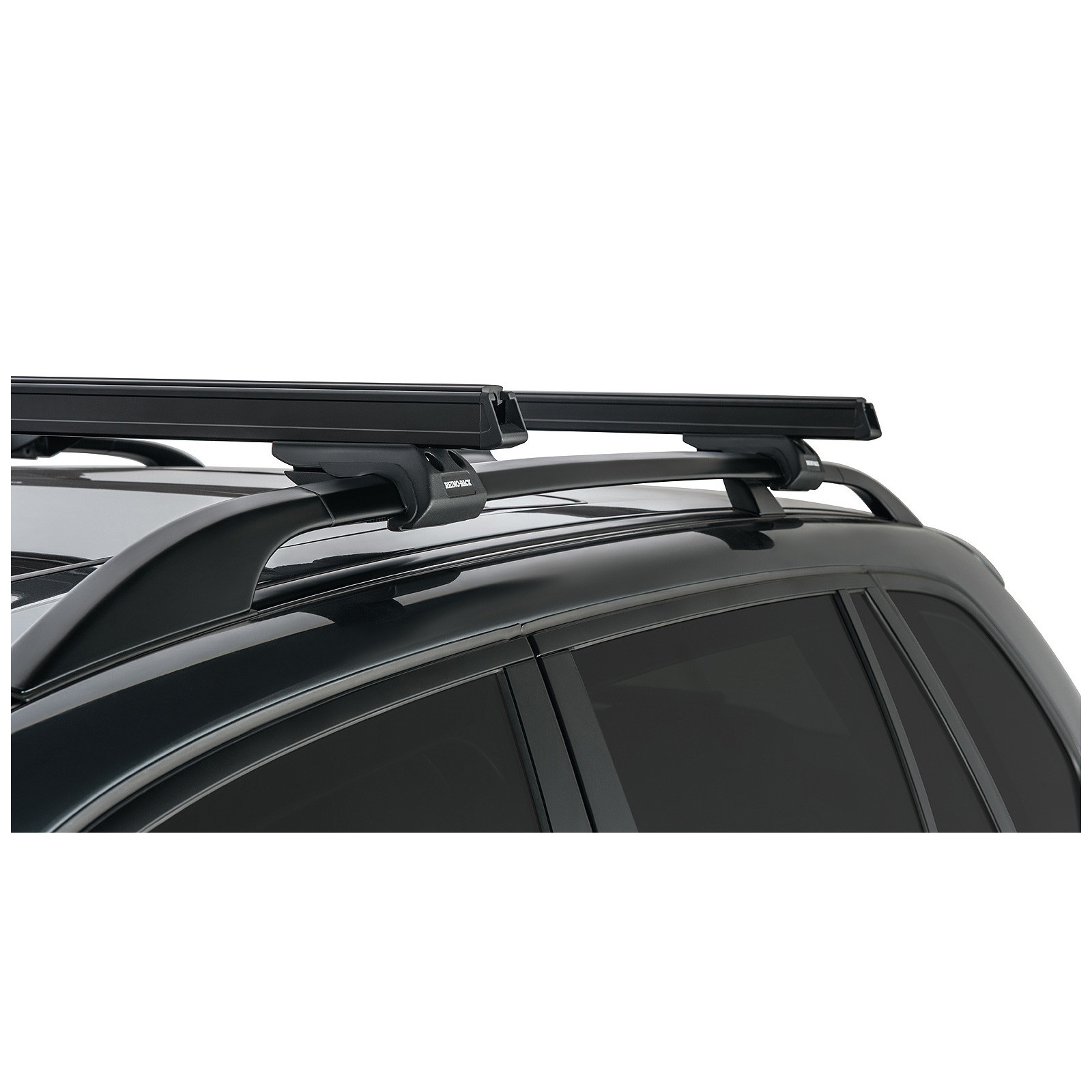 Kit 2 barres de toit noires RHINO-RACK Heavy Duty CXB • JA0494 