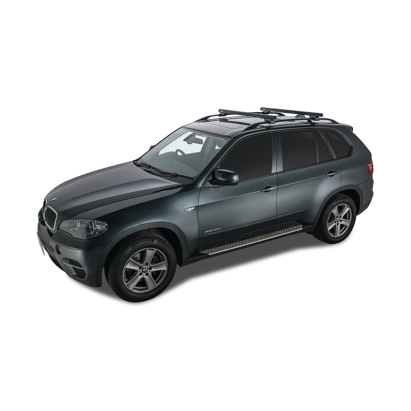 Kit 2 barres de toit noires RHINO-RACK Heavy Duty CXB • JA0494 