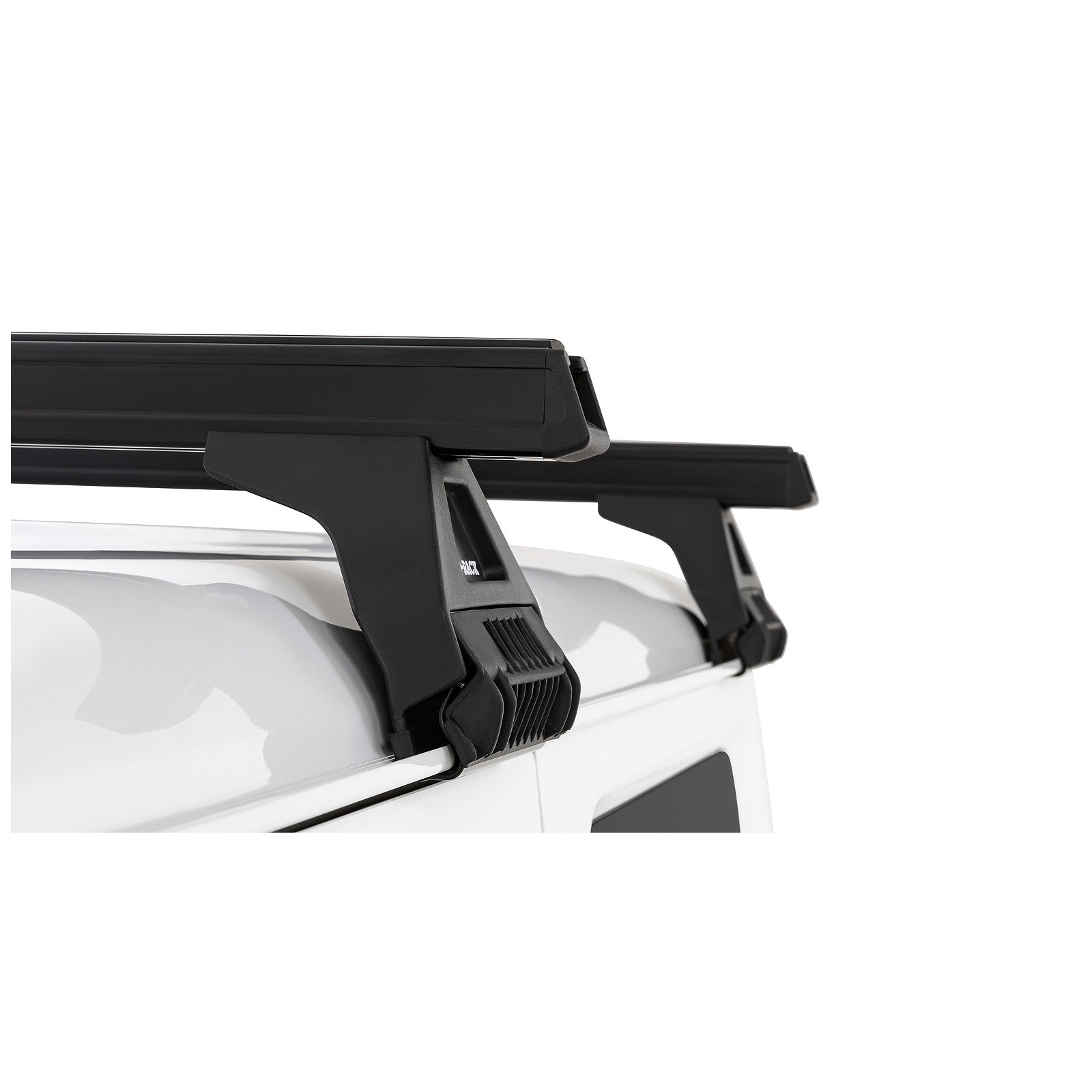 Kit 2 barres de toit noires RHINO-RACK Heavy Duty RL110 • JA0631 