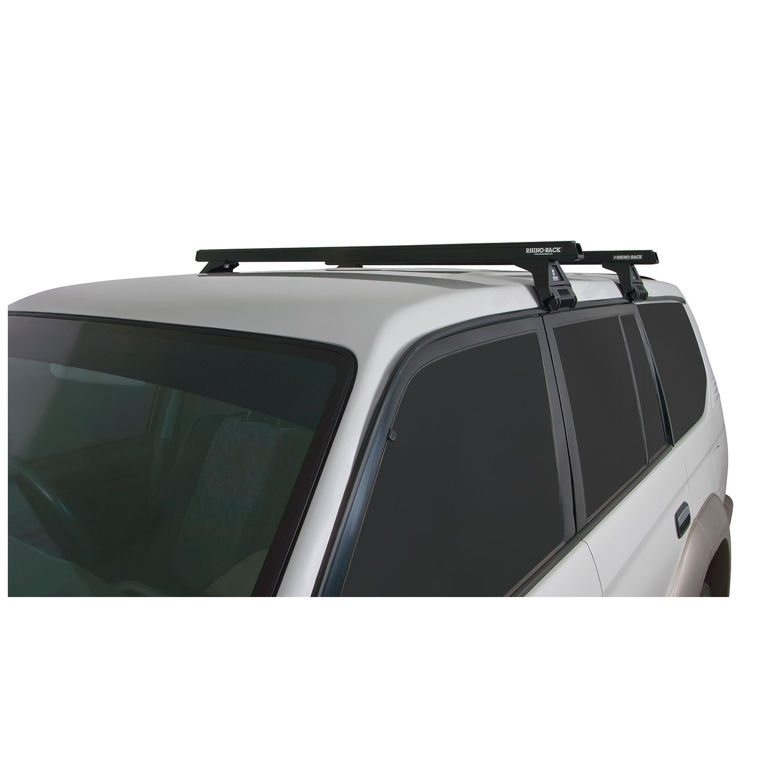 Kit 2 barres de toit noires RHINO-RACK Heavy Duty RL110 • JA0631 