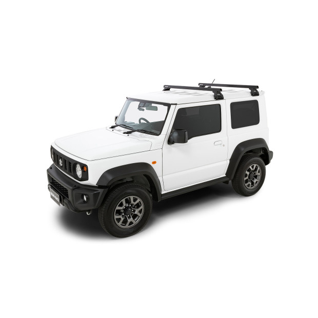 Kit 2 barres de toit noires RHINO-RACK Heavy Duty RL110 • JA0631 